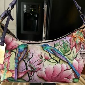 NWOT Anuschka 100% top grain leather handbag